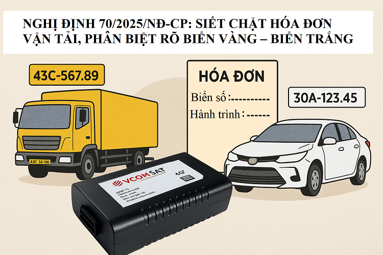 Nghị định 70/2025/NĐ-CP: Phân định rạch ròi xe biển trắng – biển vàng trong hoạt động vận tải
